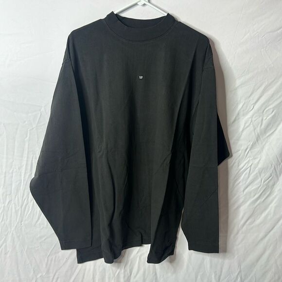 Yeezy gap engineered by balenciaga long sleeve Tee black size small - Picture 1 of 8